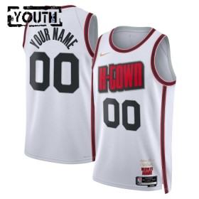 Dres Houston Rockets Prilagođeni Nike 2024-25 City Edition Bijela Swingman - Dječji